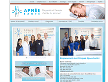 Tablet Screenshot of apneesante.com